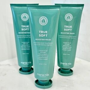 3x Maria Nila True Soft Booster Mask Hair Treatments - Total 150 ml/5.1 fl oz